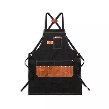 Фартук для мастерской по деревообработке, мастер по ремонту, ресторан, кухня, работа, нагрудник, карманы, барбекю, кафе, магазин, бар, бытовые фартуки, аксессуары