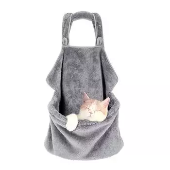 Фартук для переноски кошек, регулируемый, дышащий, мягкий, теплый, портативный, для котят, спальный мешок для маленьких домашних животных