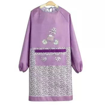 Фартук для приготовления пищи с длинными рукавами и защитой от пыли, маслостойкий чехол для приготовления пищи, одежда, кухонный фартук для ресторана