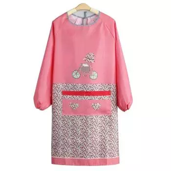 Фартук для приготовления пищи с длинными рукавами и защитой от пыли, маслостойкий чехол для приготовления пищи, одежда, кухонный фартук для ресторана