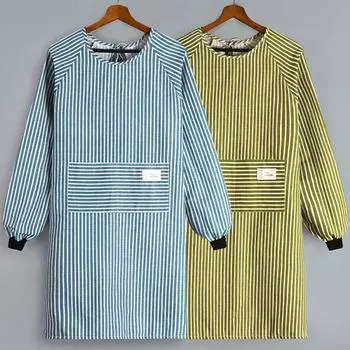 Фартук для приготовления пищи, унисекс, чистящий фартук, регулируемая повязка на спину, кухонный рабочий фартук для дома синий