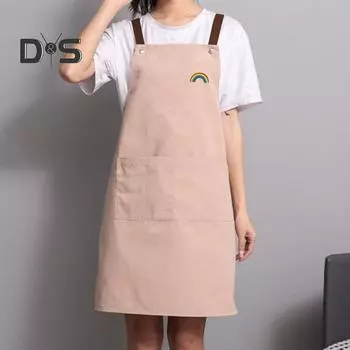 Фартук для приготовления пищи, водонепроницаемый, широкого применения, с карманами, маслостойкий фартук из ПВХ