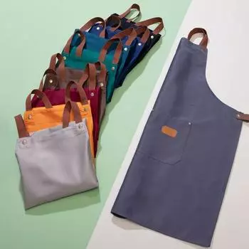 Фартук для выпечки, дышащий, грязеотталкивающий, необрастающий, удобный дизайн с ремешком, с 2 карманами, для приготовления чая с молоком, магазин поставок