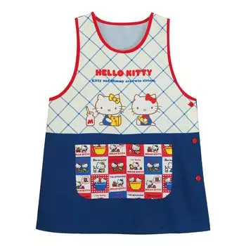 Фартук Hello Kitty для воспитателя, быстросохнущий, не мнется, с боковыми пуговицами, 41239 [Nishiki] женский