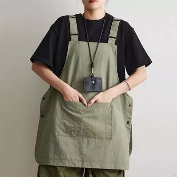 Фартук художника Brief Kitchen для садовой кухни темно-зеленого