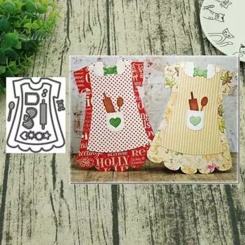 Фартук Юбка Металлические штампы DIY Скрапбукинг Бумажные карты Альбом Трафарет для рукоделия серебряный