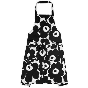 Фартук marimekko Pieni Unikko Черный x Белый 064161 190 Длина 84см Ширина 83см Черный Белый (Маримекко) [Элемент]