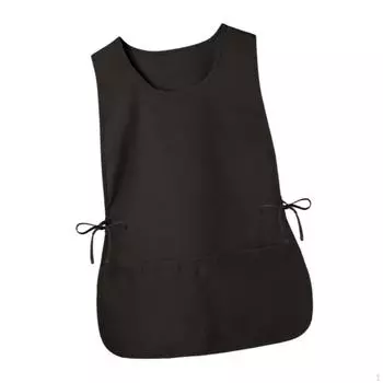 Фартук-нагрудник, поварской фартук из полиэстера для мытья посуды для мужчин, женщин, садовников, чёрный