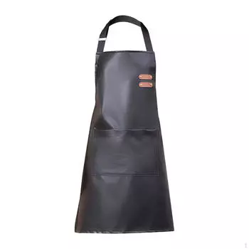 Фартук с удобным карманом — идеально подходит для рисования, выпечки и рукоделия. чёрный