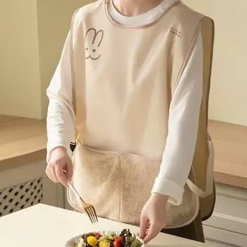 Фартук с защитой от масла Водонепроницаемый халат для работы по дому Практичный фартук для рисования Обеденный фартук Coffee-No wipable hand