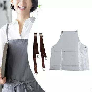 Фартук шеф-повара Brewer Удобный водонепроницаемый для выпечки и гриля для парикмахерских салонов красоты Brown 30 Thickness