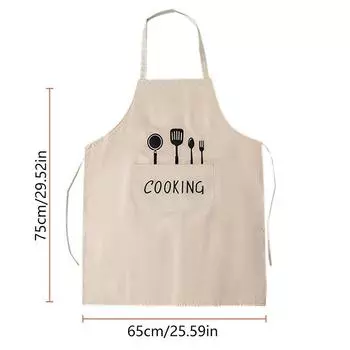 Фартук Водонепроницаемый Маслостойкий Можно Вытирать Руки Кухня Рабочая Одежда Приготовление Уборка чёрный