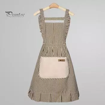 Фартуки для готовки на кухне, регулируемые бретели, мягкие поварские фартуки с большими карманами, унисекс, хлопковый льняной фартук для мужчин и женщин синий