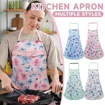 Фартуки для кухни и дома, дышащая ткань, женский фартук для рисования тушью One Size кофейный