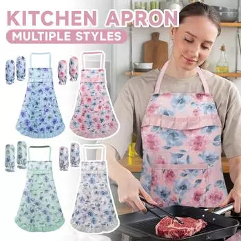 Фартуки для кухни и дома, дышащая ткань, женский фартук для рисования тушью One Size розовый