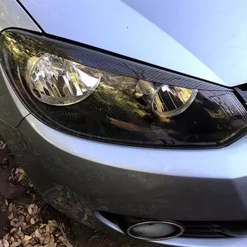 Фары автомобиля, брови, веки, наклейки из АБС-пластика, накладка для Volkswagen Golf 6 MK6 VI GTI GTR GTD 2008-2013