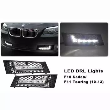 Фары дальнего света передний бампер светодиодные DRL дневные ходовые огни для BMW F10 седан 10-11 F11 Touring 10-13
