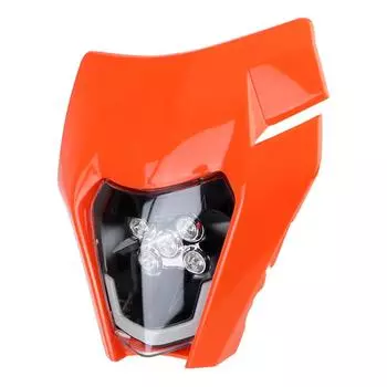 Фары для мотоциклов 150 250 350 450 Универсальный ночной фонарь Светодиодные аксессуары Дальний свет для мотоциклов KTM Off-Road оранжевый