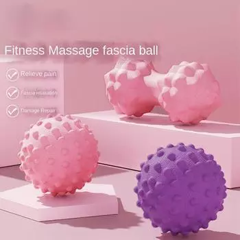 Фасциальный мяч для массажа ног, мяч для релаксации, йоги, фитнеса, мяч для талии, спины, шеи, стрейч, TPR, арахисовый мяч с плавающей точкой