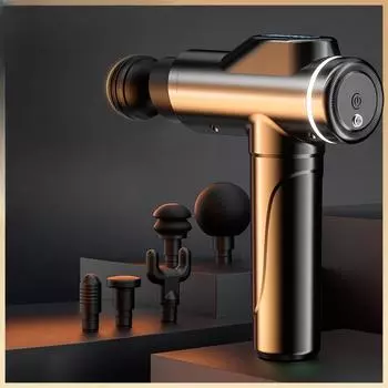 Фасциальный пистолет для расслабления мышц шеи, пленочный пистолет, глубокая вибрация, массажный инструмент для мышечной пленки, электрический пистолет для ног, фасциальный пистолет