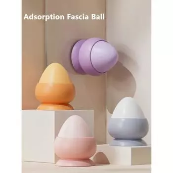 Фасциальный шар на присоске, твердый силиконовый массажер для подошвенной талии, релаксация мышц, фитнес, йога, массажный мяч с арахисом, снимает боль оранжевый