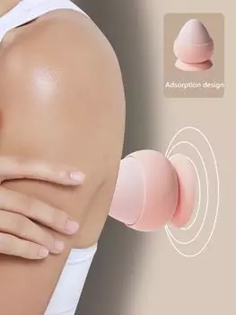 Фасциальный шар на присоске, твердый силиконовый массажер для подошвенной талии, релаксация мышц, фитнес, йога, массажный мяч с арахисом, снимает боль розовый