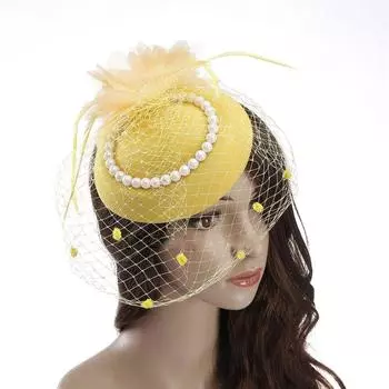 Fascinator Elegant Retro Birdcage Veil Hat Black Veil Top Hair Accessories Bridal Face Veils
