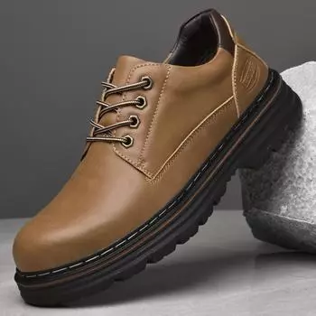 Fashion2024 Autumn/Winter Casual Fashion Men s Superstar Formal Genuine Leather Shoes Business High Quality Low cut Formal Shoes 38 чёрный