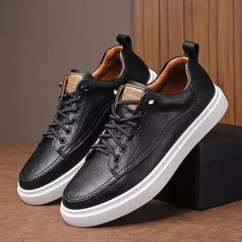 Fashion2024 Men Casual Fashion Male Shoes Suede Soft Men Loafers Leisure Moccasins Slip On Men s Driving Shoes Man Lazy Shoes 38 чёрный