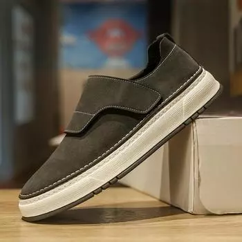 Fashion2024 New Arrival Men s Loafers Slip-on High-quality Casual Shoes Brand Business Formal Leather Shoes Moccasins Driving Footwear 38 чёрный