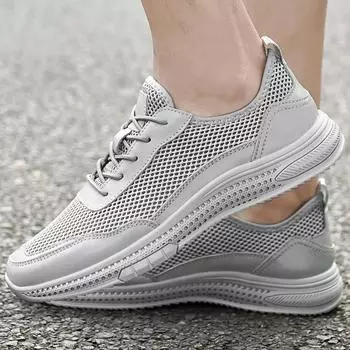 Fashion2024 Новое поступление мужские кроссовки на шнуровке с вырезами Мужская повседневная обувь Дышащая мужская вулканизированная обувь Мужская летняя прогулочная обувь 38 чёрный