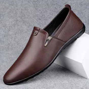 Fashion2024 Новые роскошные модные украшения для вождения Мужские повседневные мокасины Деловые торжественные наряды Обувь для жениха Zapatos Hombre 38 чёрный