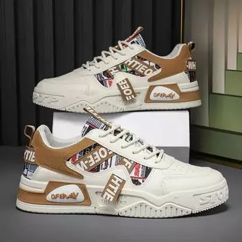 Fashion2024 Skateboard Mens Shoes Summer Sneakers man male Leather Casual Outdoor Running Sports Platform Designer Luxury shoes for men 39 чёрный