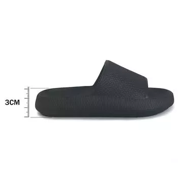 Fashion 2024 Children Slippers Kids Sandals Parent-child Aldult Women Men Shoes Cartoon Solid Summer Boys Girls Baby Soft Sole Anti-Slip 19.5(29) синий