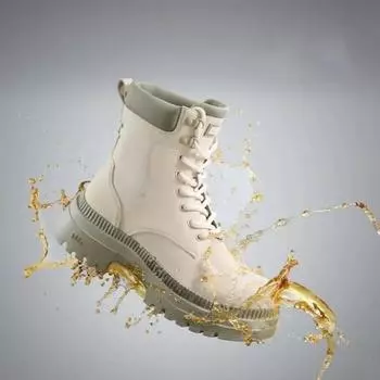 Мода 2024 года Модная женская обувь Женские сапоги до середины икры Классические современные сапоги Женские сшитые туфли с круглым носком и шнуровкой спереди на среднем каблуке Женские 35 белый