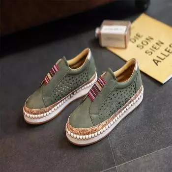 fashion 2024 Hot sales Women Slip on Sneakers Shallow Vulcanized Shoes Breathable Hollow Out Casual Ladies Shoes Woman Plus Red 36 синий