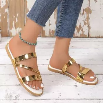 Fashion 2024 Hot Selling High Quality Women s Slippers Open Toe Summer Versatile and Comfortable Beach Outer Shoes for Women Zapatos 35