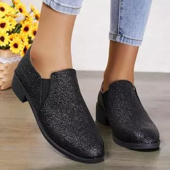 Мода 2024 года, женская обувь большого размера, базовые женские туфли на высоком каблуке, повседневные офисные туфли-лодочки, женские туфли с круглым носком и квадратным каблуком, женские туфли Zapatos 36 покинуть белый