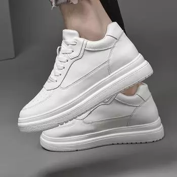 Fashion 2024 Men Elevator Shoes Heightening Shoes Height Increase Shoes Insoles 6-8CM Man Sneakers Height Increasing Shoes Height Shoes 36