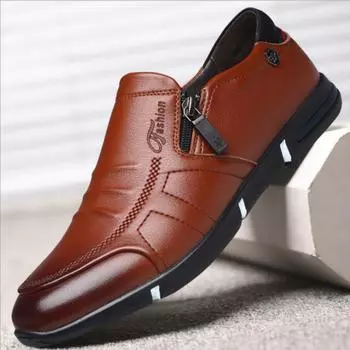 Fashion 2024 Men Leather Casual Shoes Soft Walking Sneakers Comfortable Fashion Loafers Zapatos De Hombre Driving Shoes 38
