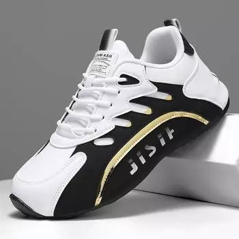 fashion 2024 Men s Casual Vulcanized Shoes Fashion Luxury Sneakers Flat Shoes for Men Thick-soled Brand Leather Shoes Zapatillas Hombre 39