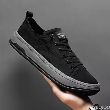 fashion 2024 men Sneakers Men Shoes Comfortable Breathable Ice Silk Casual Shoes Lightweight Walking Flat Shoes Male Sneakers 39 серый