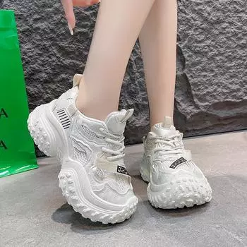 Fashion 2024 New Autumn Women s Low-cut Lightweight Non-slip Mesh Breathable and Comfortable Casual Sports Shoes 35 шампанского