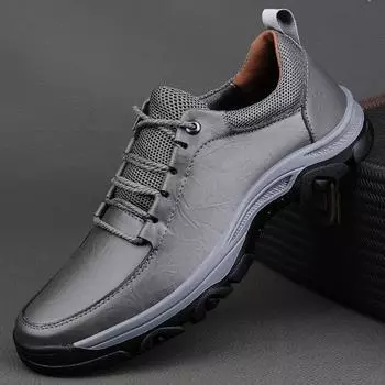 Fashion 2024 New Breathable Men s Casual Shoes Classic All-match Comfortable Mens Sneakers High Quality Outdoor Men Leisure Walk Shoes 38 серый