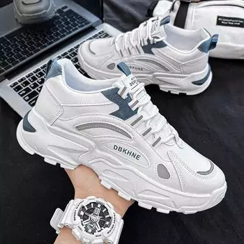 Fashion 2024 New Fashion Men s Casual Versatile Board Shoes Elevated Breathable Sports Shoes Couple s Little White Shoes sneakers 35 серый