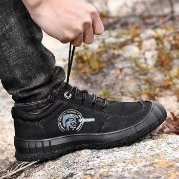 Fashion 2024 New Lowtop Men s Genuine Leather Non-slip Wear-resistant Rubber Driving Shoes Luxury Outdoor Fashion Fishing Walking Shoes 38 чёрный