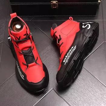 Fashion 2024 New Men s Luxury Personalized Color Block Inner Elevated Sports Shoes Lacing Up Trend Versatile Casual Shoes Running Shoes 39