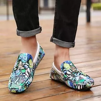 Fashion 2024 New Men s Shoes Men Casual Fashion Shoes Outdoor Walking Footwear Lightweight Men Lazy Shoes Loafers Leather Business Flats 38