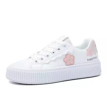 Fashion 2024 New Spring/Summer Skateboarding Shoes for Women with Floral Chrysanthemum Pattern Small Design Sneakers 35 хаки