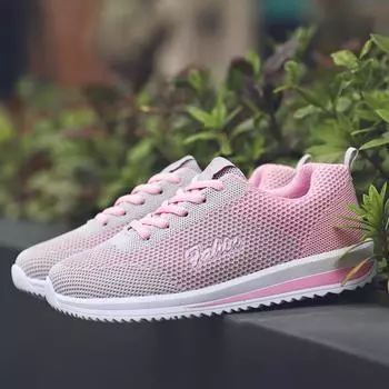 fashion 2024 New Style Four Seasons Athletic Women s Shoes Light Weight Trend Sport Shoes Sneakers Breathable Casual Shoes Free Shipping 35 чёрный